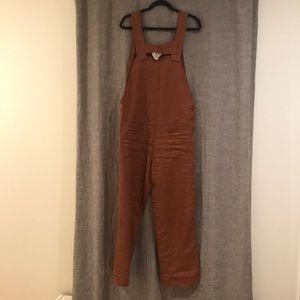 Linen overalls